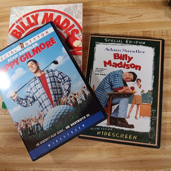 Billy Madison/Happy Gilmore DVD Collection Widescreen Adam Sandler VTG Cult Com - Picture 6 of 8